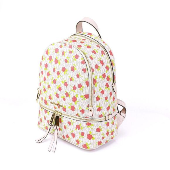 NWT Michael Kors Jet Set Rhea Zip FLORAL Backpack - Picture 6 of 16